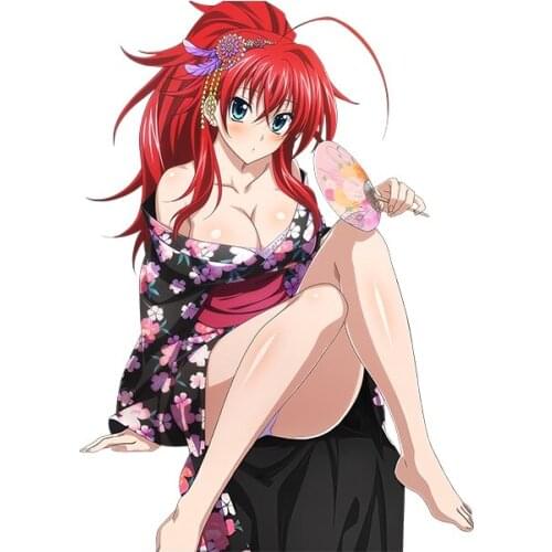 Fuzhen Boutique Decals Exterior Accessories Sexy Car Stickers High School DxD Rias Gremory Styling Vinyl Car Window PVC Decal