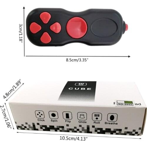 Y3NF Fidget Toy Game Pad Controller Click Press Slide Hand Sensory Toy Stress Relief Portable Game for Boys Girls and Adults