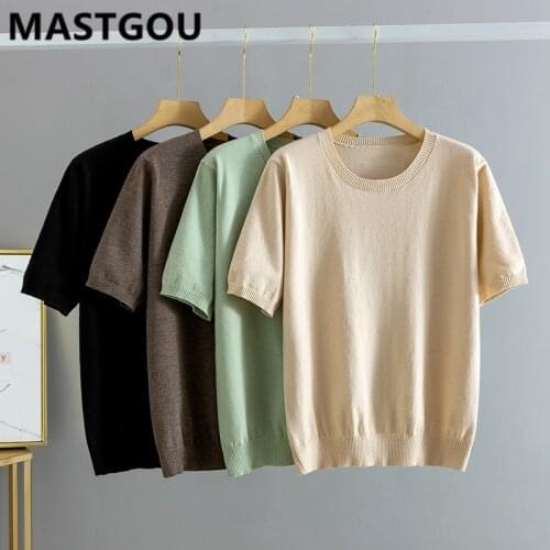 Женские базовые футболки MASTGOU China At AliExpress