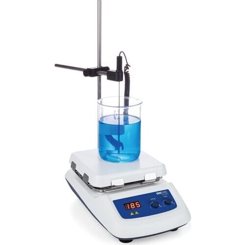 ONILAB RCT550-S LED Digital 7inch Square Lab Hotplate Magnetic Stiring 550C with Glass Ceramic Small Hotplate