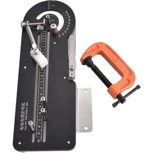 Upgraded BORX-026 Manual Bending Machine Copper Wire Bending Tool Portable Small Wire And Cable Bending Machine 30-120Degree