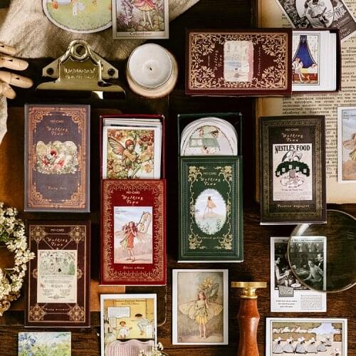 60 pcs Medieval Stickers junkJournal Matchbox Decorative Washi Stickers Scrapbooking Stick Label Diary Stationery Album