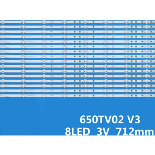 LED Backlight strip 8 Lamp For Sony 65" TV CX-65S03E01 KDL-65W855C KDL-65W859C KDL-65W857C 650TV02 V3 T650HVF05.1 T650HVF05