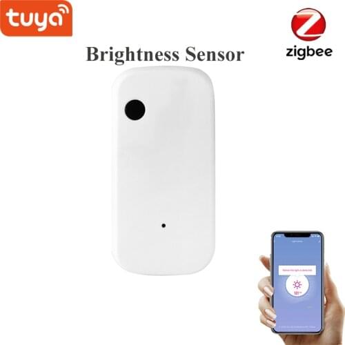 Tuya Smart Zigbee Brightness Sensor Intelligent Light Sensor Linkage Control Smart Device Smart Life Illumination Automation