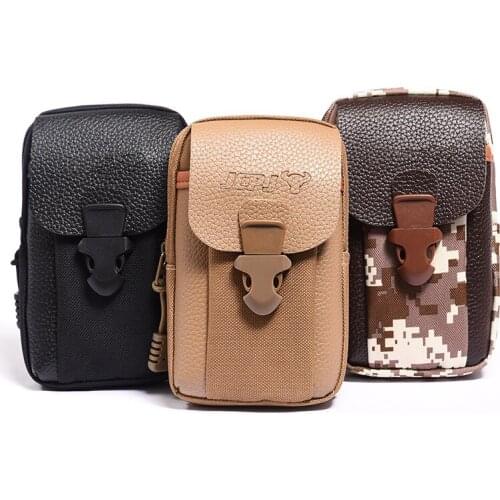 The Second Man Pockets May Be Collected as Nadeau Paragraph Mobile Phone Bag Common Wear Leather Belt Pockets Gift Bags