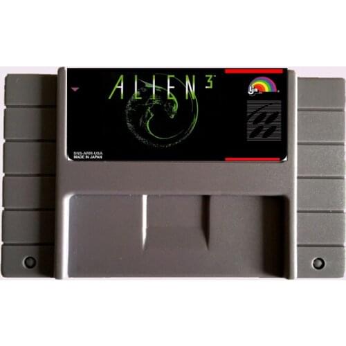 High Quality 16 Bit Alien 3 NTSC Big Gray Game Card For USA Version Game Player