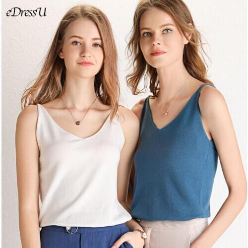 Women Tank Tops Soft Knit Camisole Solid Office Lady Tops Spring Summer Tanks High Quality Slim Fit Camis Daily Club Wear CR-3