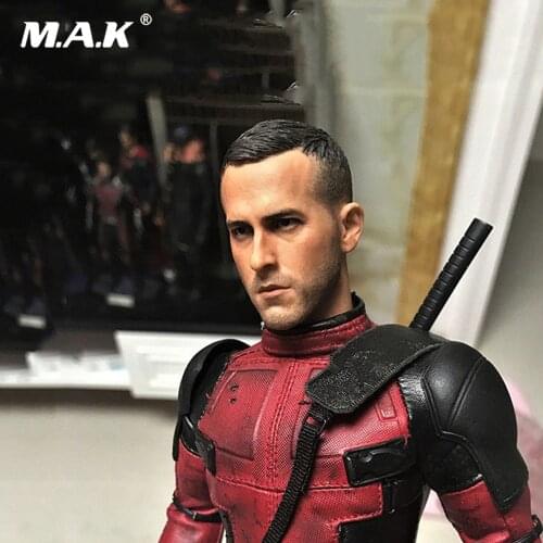 1:6 Scale Male Man Head Sculpt Deadpool Ryan Reynolds Headplay Figure Model Toy Fit For 12"handsome Male Boy Action Figure Body