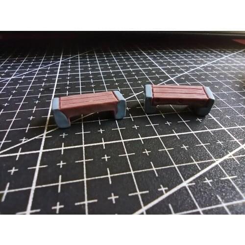 1pcs/lot Resin simulation park bench 26mm Ornaments Micro landscape Ornaments Creative Home Gardening Decorations