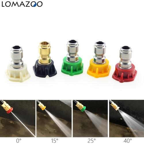 1pc Car Washing Water Guns Nozzles 1.6mm Quick Easy Connector Spray Tip Spray Head Metal Jet Lance Nozzles Washing Nozzles