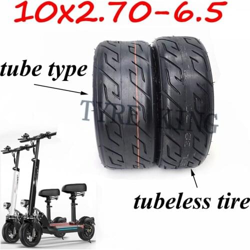 10x2.70-6.5 Vacuum Tubeless Tire 10*2.70-6.5 Inner and Outer Tyre for Electric Scooter Balance Car Accessories