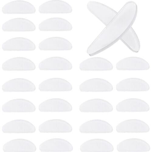 18 Pairs Eyeglasses Nose Pads Glasses Adhesive Silicone Anti-Slip Nosepads for Eyeglass Glasses Sunglasses (Transparent, 1.5Mm)