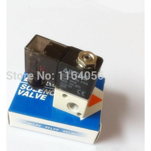 3V1-06 24V DC 3Port 2Pos 1/8" BSP Normally Closed Solenoid Air Valve Coil LED