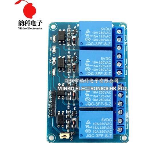 1pc 5V 4-Channel Relay Module Shield for Arduino ARM PIC AVR DSP Electronic 5V 4 Channel Relay Newest