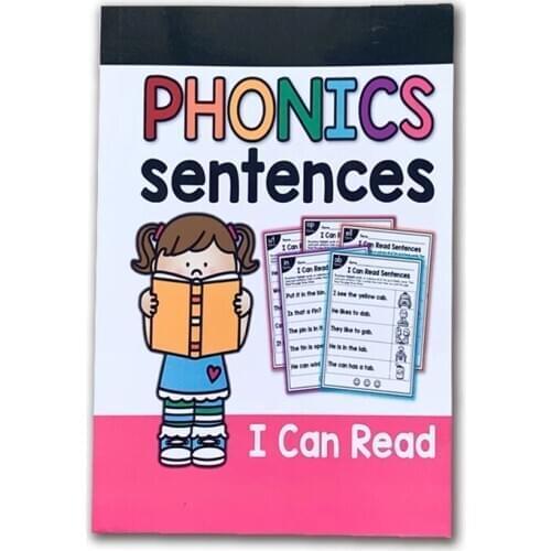 New 113 Pages A5 English Phonics Sentences Learning Educational Exercise Book For Teaching Kids Baby Long Vowels Digraphs Words