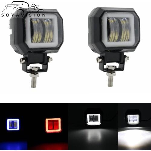 Auto motor vehicles and electric scooters, Arctic 12-80V, Arctic V3+, 3 lenses, DC-DC 12V Angel eyes, Fog Lamp, Led lights