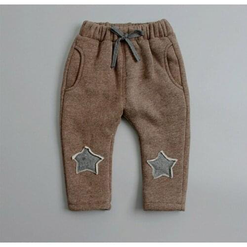 BibiCola Boys Pants Children Boys Warm Cashmere Velvet Trousers for Winter Autumn pants children cotton casual fashion trous