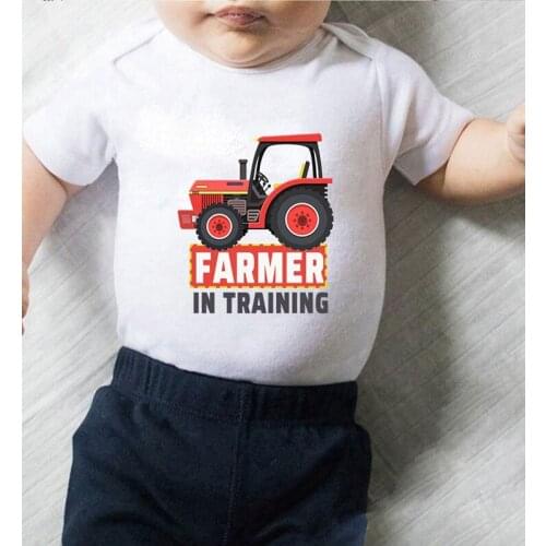 Baby Onesies Rompers Toddler Jumpsuits Clothing for Babies Infant Jumpsuits Printed Girl Infant Baby Clothes Farmer In Training