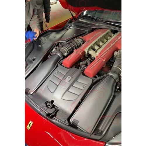 For Ferrari F12 Carbon Fiber Hood F12 carbon fiber front engine compartment trim, cover, intake hood F12 body kit auto parts