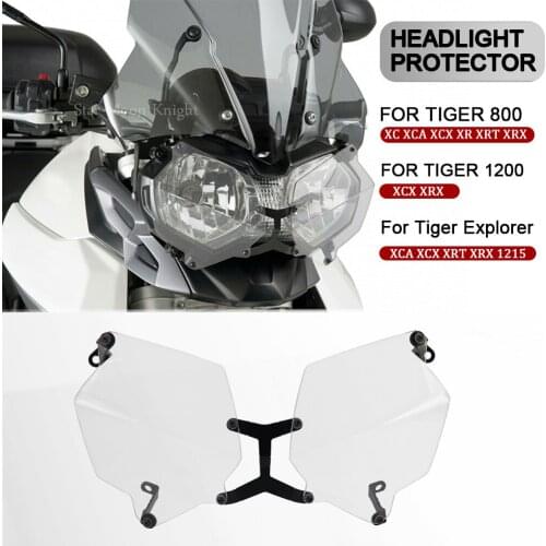 For Tiger 800 1200 XC XCX XCA XR XRT XRX Explorer 1215 Motorcycle Accessories Headlight Protector Light Cover Protective Guard