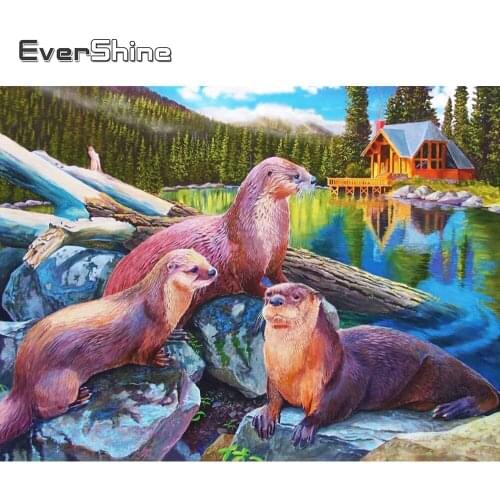 Evershine Diamond Painting Animal New Arrival Cross Stitch 5D DIY Diamond Embroidery Seal Mosaic Full Layout Handmade Gift