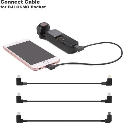 30cm OSMO Pocket DJI Connect Cable Type-C to Type-C/ Micro-USB for Pad Phone Conversion Data Line FIMI-PALM Gimbal Accessories