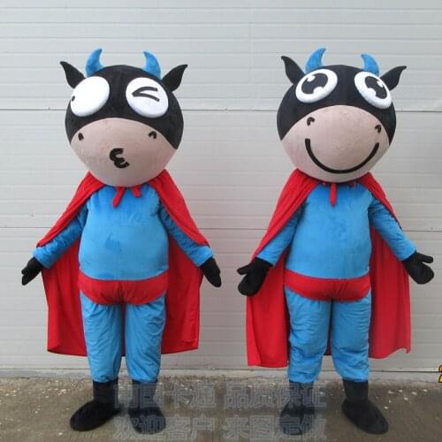 Cartoon Cow Devil Mascot Costume Suits Cosplay Party Game Fancy Dress Outfits Advertising Promotion Carnival Halloween Adults