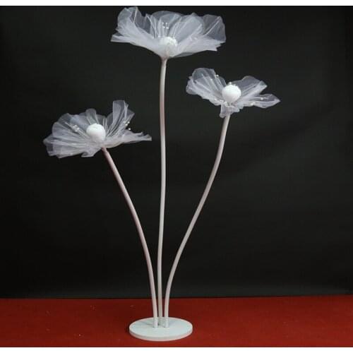 Creative Decor Stereo Yarn Flower Stage Window Decorative Artificial Flower Pole Wedding Road Lead Silk Flower Party Supplies