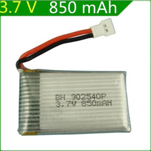 3.7V 850 mAh Syma X5C lithium polymer battery Flygt special Lipo battery 902540