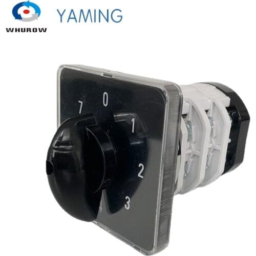 LW31 YMZ12-32/3 Multi 0-7 Positions Changeover Rotary 660V 32Amper Three Stages 3 Poles Silver Contact 12 Terminals Cam Switch