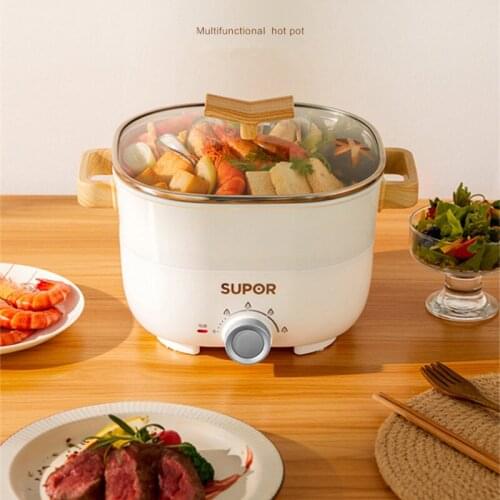 SUPOR 220V Multi Cookers Home 3L Non-stick Electric Hot Pot Food Steamer Fast Heating Multifunctional Cooking Machine Hotpot