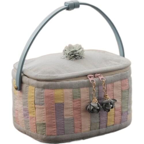 Ironing-Free First Dyed Cloth Patchwork Kit Jewelry Handbag Cosmetic Storage Box Material Package