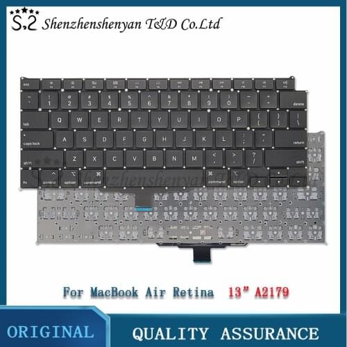 New A2179 Keyboard EU UK US English French Spanish German Russian Arabic Turkish for MacBook Air Retina 13 "A2179 2020 year