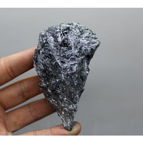 208g Natural rare Stibnite mineral specimen stones and crystals healing crystals quartz gemstones from China free shipping