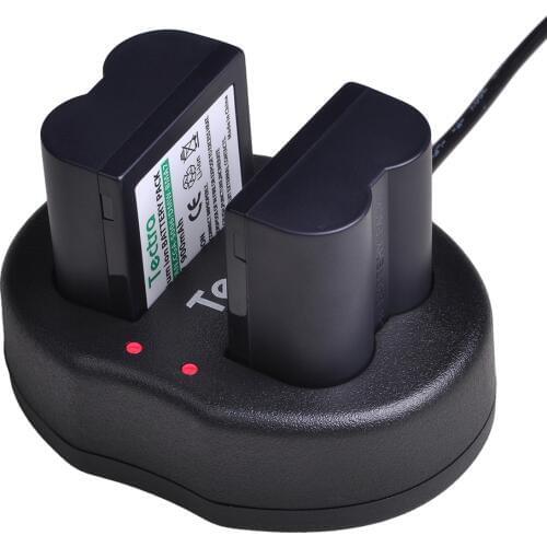 Tectra 2pc CGA-S006 S006 DMW-BMA7 S006 s006a CGR-S006E Battery+Dual Charger for Panasonic DMC FZ7 FZ8 FZ18 FZ28 FZ50 FZ30 L50