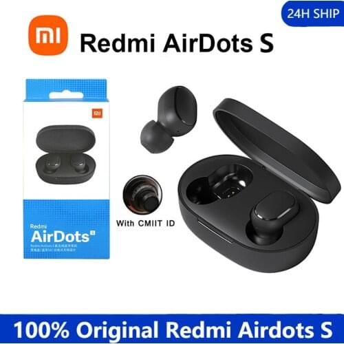 Xiaomi Redmi Airdots S Earbuds Mi Original TWS Wireless Bluetooth Earphone AI Control Gaming Headset Mic Noise Reduction