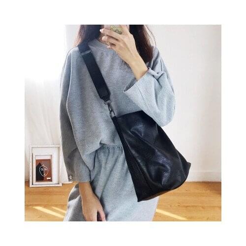 Female handbags Large capacity PU Leather Women Shoulder Bag Casual Ladies Hand Bags big Totes black Woman Crossbody Bags