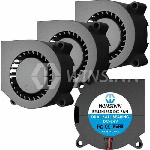 Blower Fan 5V 12V 24V 40mm Turbine Turbo Fan 40x20mm 4020 DC Brushless Cooling Dual Ball Bearing for 3D Printer Extruder Hotend