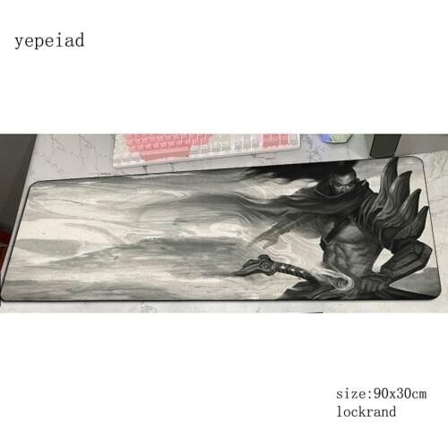 Yasuo mouse pad gamer present mousepad 90x30cm rubber desk mat Birthday gaming accessories pc game keyboard mats oversized