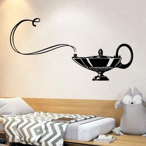 Jasmine Lamp Gin Wall Sticker Vinyl Home Decoration For Kids Room Boys Girls Bedroom Nursery Decals Cartoon Pattern 2021