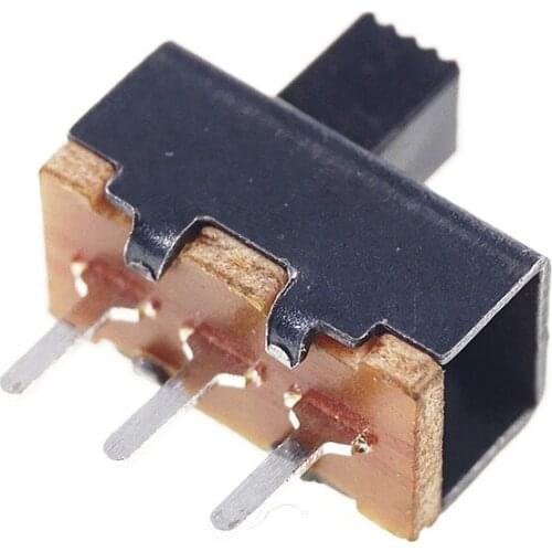 1000pcs Slide Switch 2 Position 3 Pin Knob 3 4 5 6 7 8 9 10 12 mm Height SPDT 1P2T Through Hole PCB Panel Mini Vertical SS12F17G