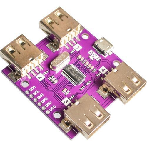 204 USB 2.0 HUB 4-Port Controller Module High Speed DC 5V 500mA