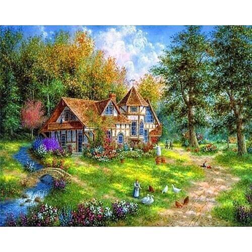 A7597 11CT/14CT/18CT/25CT/28CT Oil tea patterns Counted Cross Stitch DIY Cross Stitch Kits Embroidery Needlework Sets