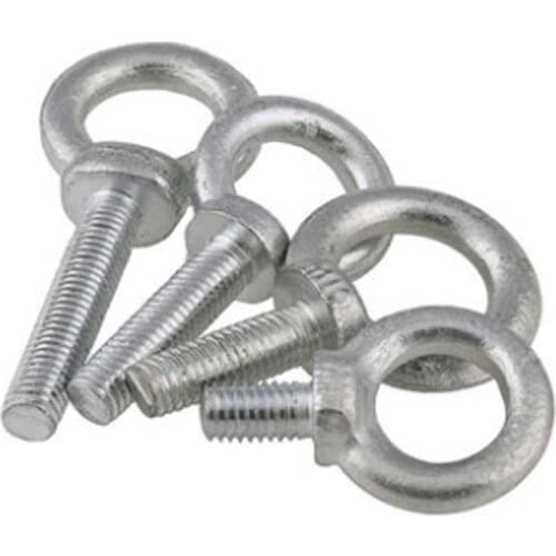 White-Plated Zinc Eyebolt Screw Lengthened Eyebolt Ring Screw M6M8M10M12M14M16M18M20