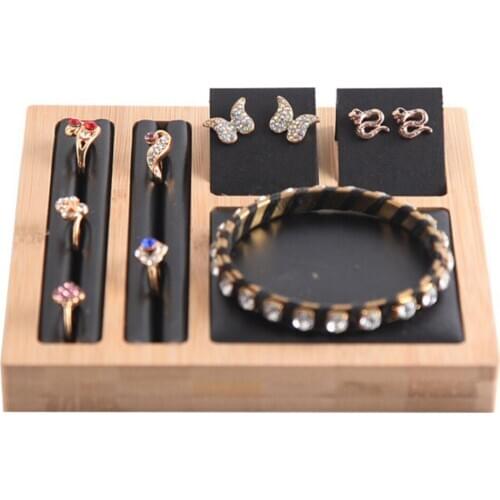 Jewelry bracelet Organizer Display Stand watch earring Showcase Multipurpose for Ring Necklace Show Black White show TRAY