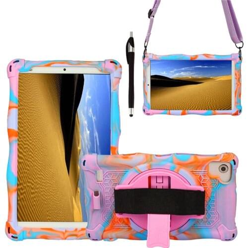 Case for Teclast P80X P80H Tablet 8.0 inch Universal Soft Silicon Tablet Cover Colorful rotating bracket Protective Case