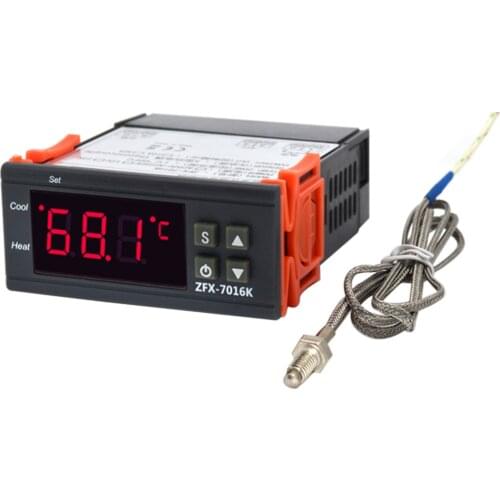 ZFX-7016K 30A Digital Temperature Controller Intelligent High Accuracy Temp Control Thermostat for Freezer Fridge Hatching