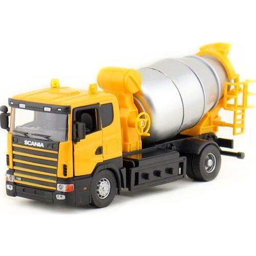 JOYCITY/1:43 Scale/Die-Cast model SCANIA Truck series toy/Cement Mixer/Engineering for childrens gift or Collection/No Box