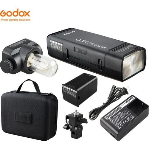 Godox AD200 Kit Pocket Flash Strobe 1/8000 HSS Wireless Monolight 2900mAh Lithimu Battery and Bare Bulb Trigger Kit Optional