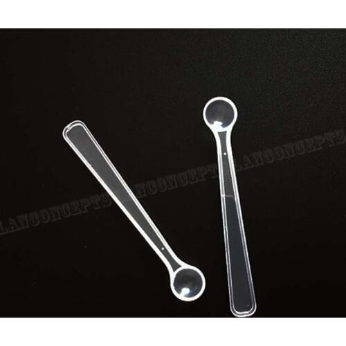 0.5ML Micro Spoon 0.25g translucence Plastic Measuring Scoop 0.25 gram Lab Measure Spoons long handle- 200pcs/lot Free shipping